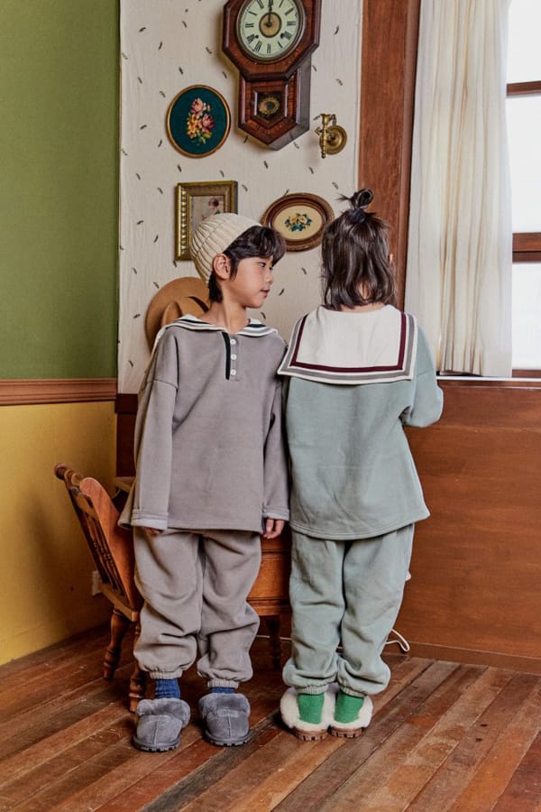 PEANUT - Korean Children Fashion - #Kfashion4kids - Ivy Top Bottom Set - 3