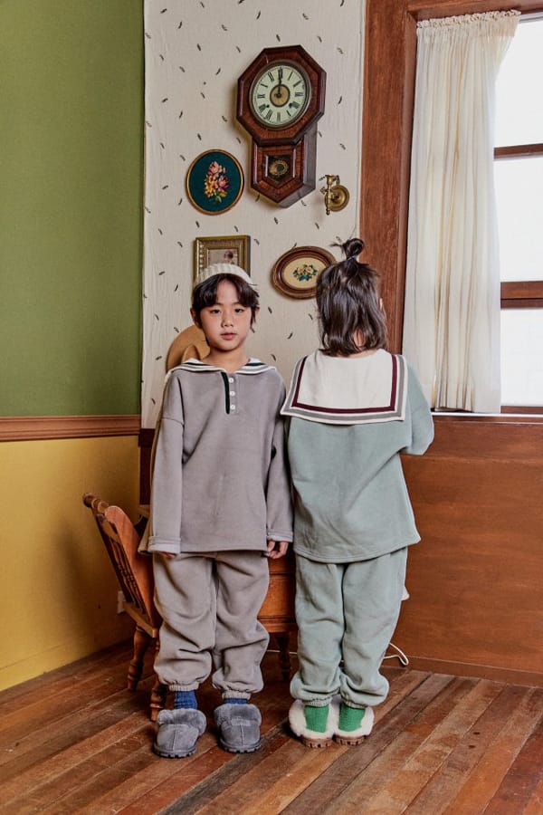 PEANUT - Korean Children Fashion - #Kfashion4kids - Ivy Top Bottom Set - 4