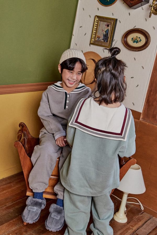 PEANUT - Korean Children Fashion - #Kfashion4kids - Ivy Top Bottom Set - 5