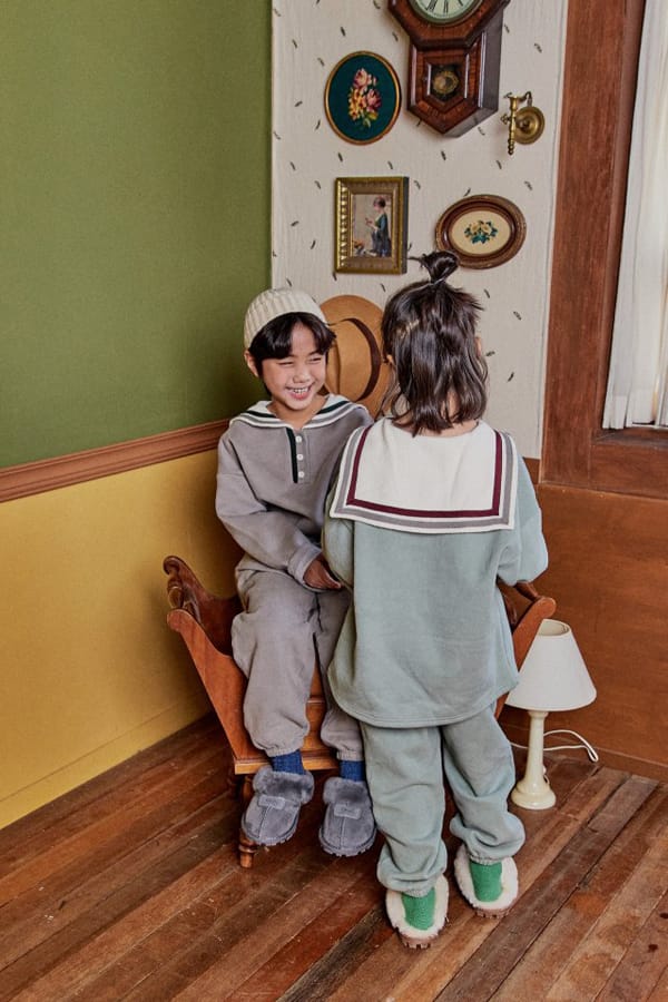 PEANUT - Korean Children Fashion - #Kfashion4kids - Ivy Top Bottom Set - 7