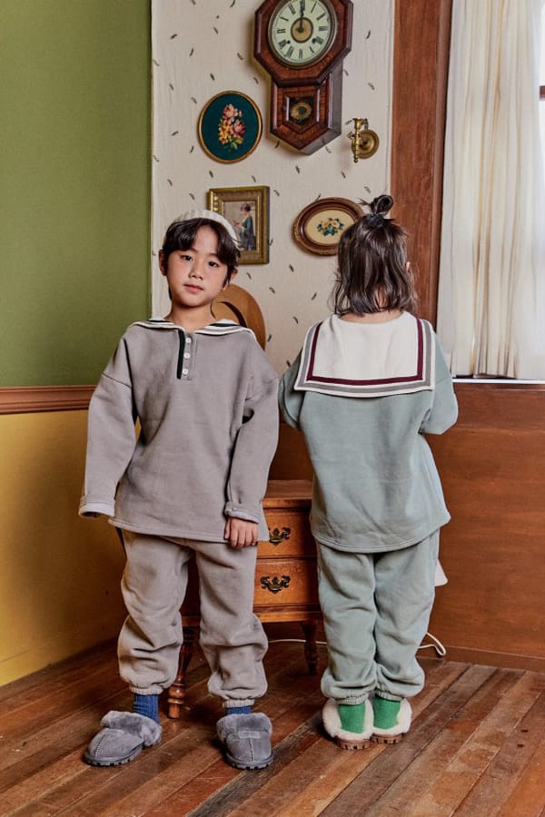 PEANUT - Korean Children Fashion - #Kfashion4kids - Ivy Top Bottom Set - 9