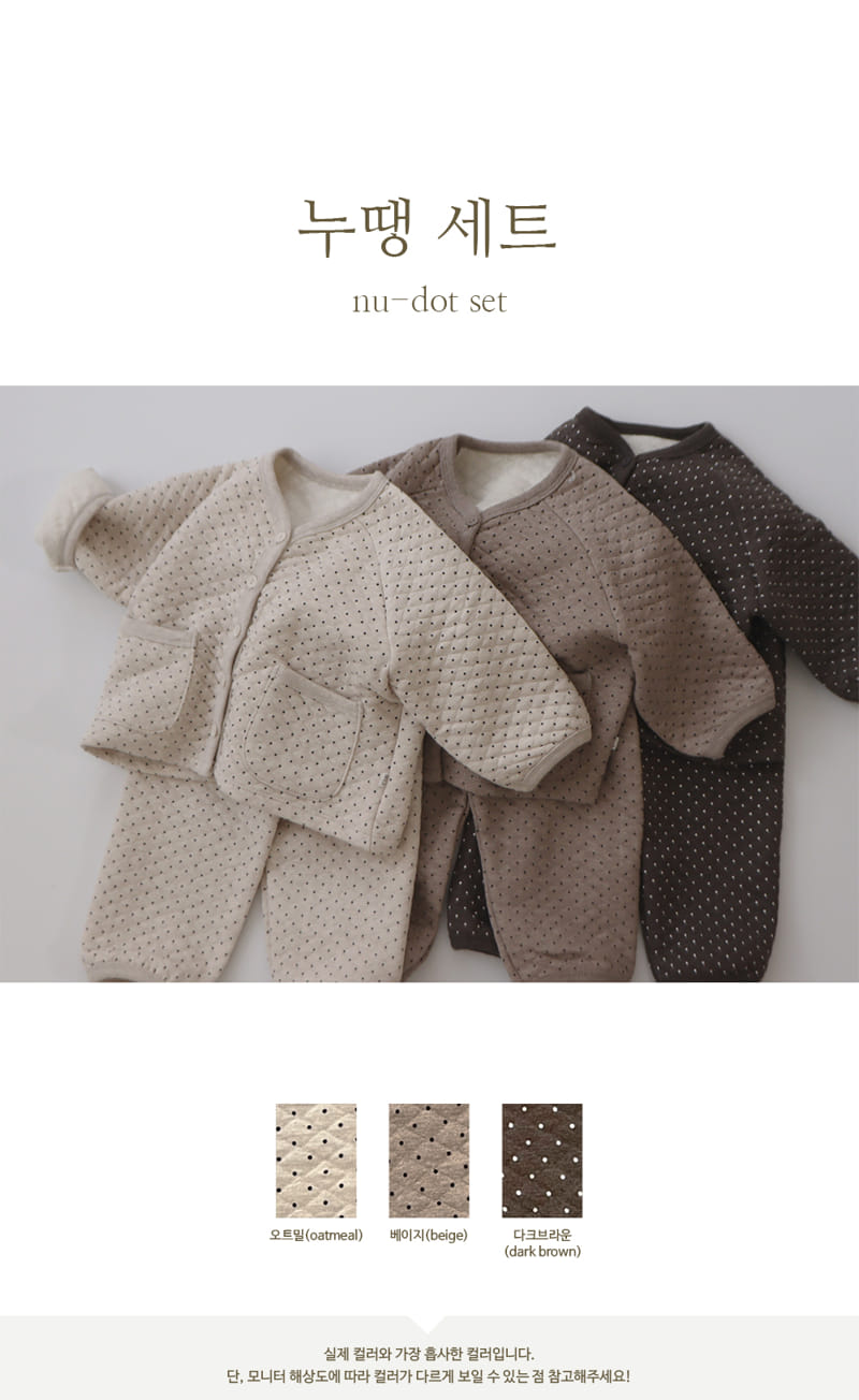 PEEKABOO - Korean Children Fashion - #Kfashion4kids - New Dot Top Bottom Set