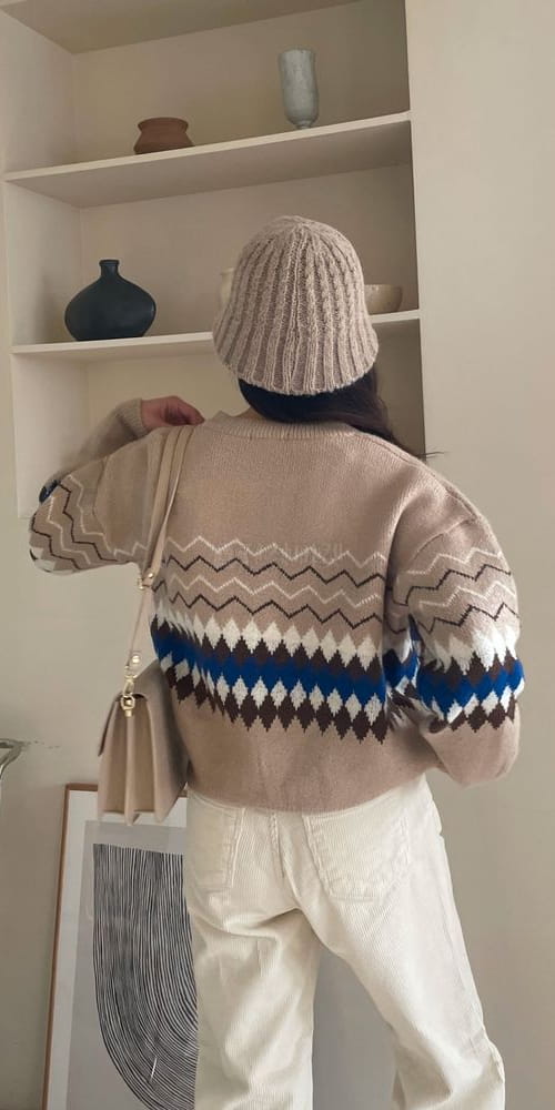 QUEEN - Korean Children Fashion - #Kfashion4kids - Esnic Round Knit Tee - 3