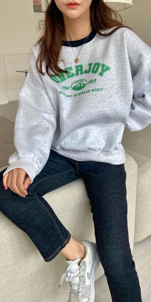 QUEEN - Korean Children Fashion - #Kfashion4kids - Over Joy Fleece Sweatshirt - 3