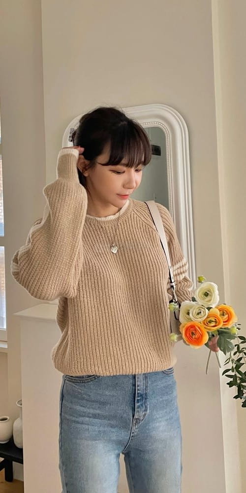 QUEEN - Korean Children Fashion - #Kfashion4kids - Hari Round Knit Cardigan - 2