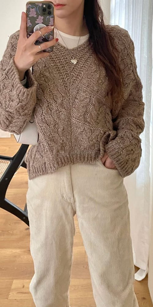QUEEN - Korean Children Fashion - #Kfashion4kids - Tam V Knit Tee