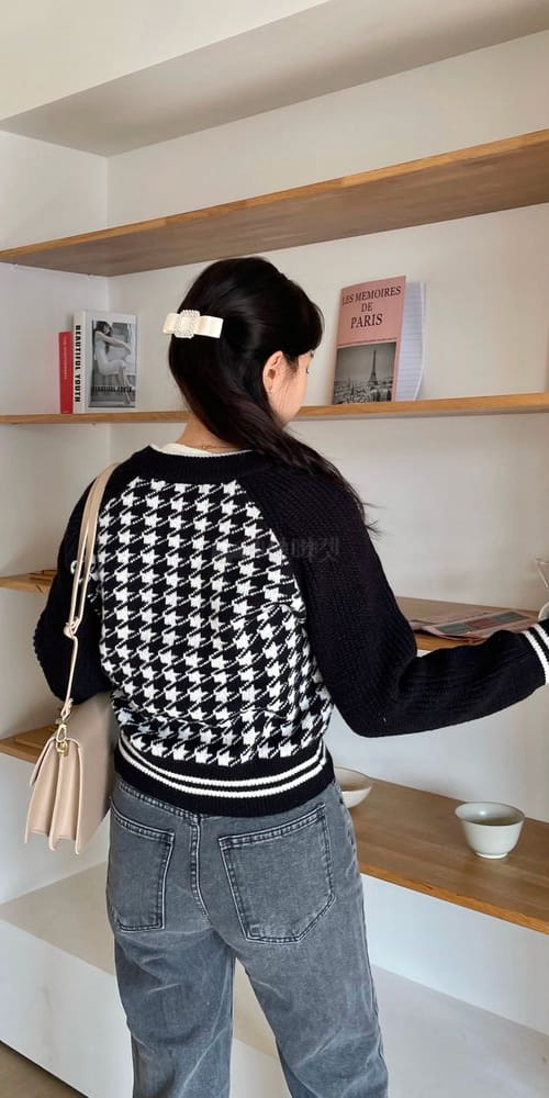 QUEEN - Korean Children Fashion - #Kfashion4kids - Check Zip-up Cardigan - 2