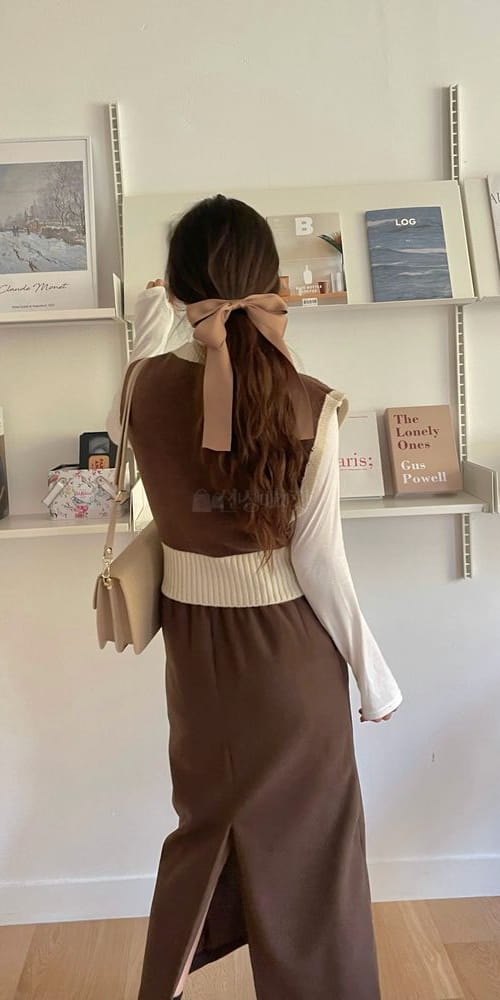 QUEEN - Korean Children Fashion - #Kfashion4kids - Drop Round Vest Knit - 2