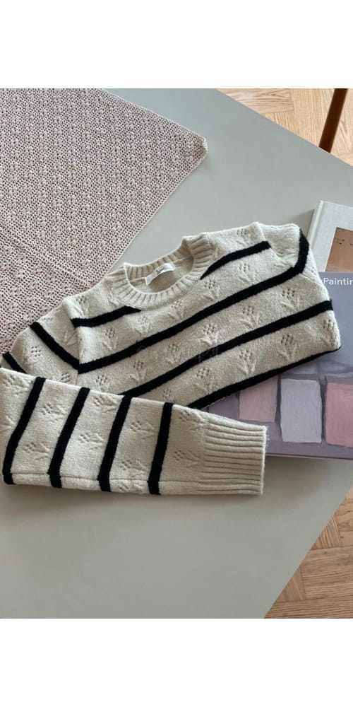 QUEEN - Korean Children Fashion - #Kfashion4kids - Soy Round Knit - 3