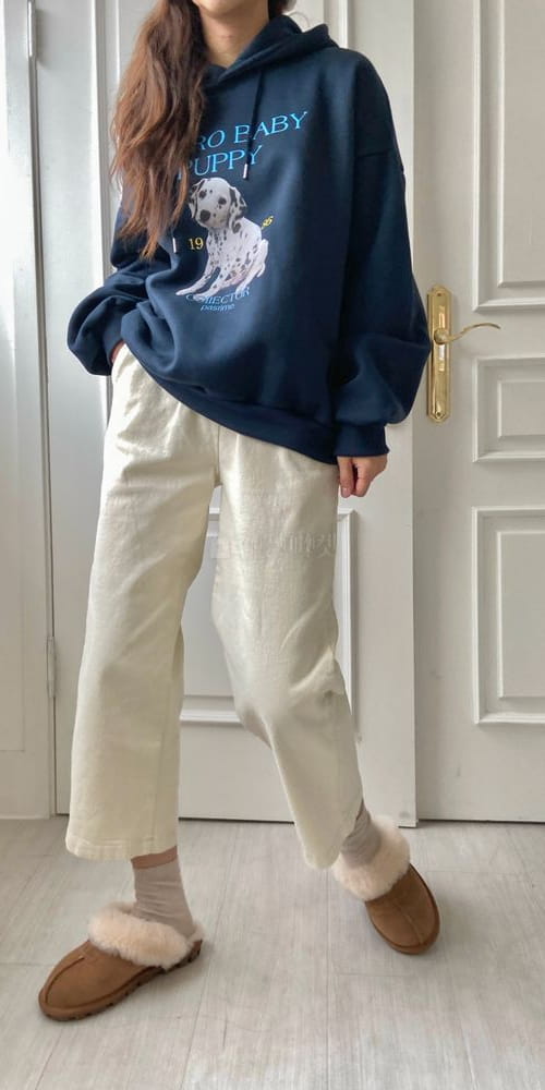 QUEEN - Korean Children Fashion - #Kfashion4kids - New Fleece Span Wide Pants - 3