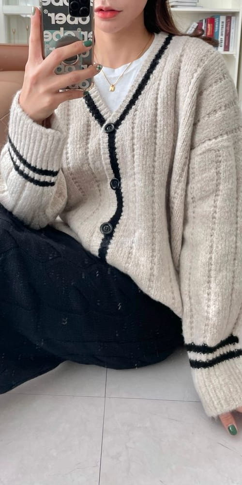 QUEEN - Korean Children Fashion - #Kfashion4kids - Praha Knit Cardigan