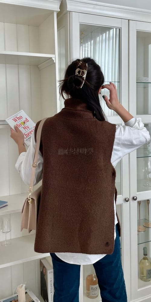 QUEEN - Korean Children Fashion - #Kfashion4kids - Turtleneck Vest