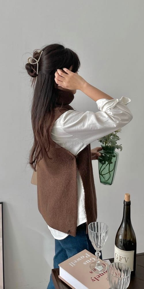 QUEEN - Korean Children Fashion - #Kfashion4kids - Turtleneck Vest - 3