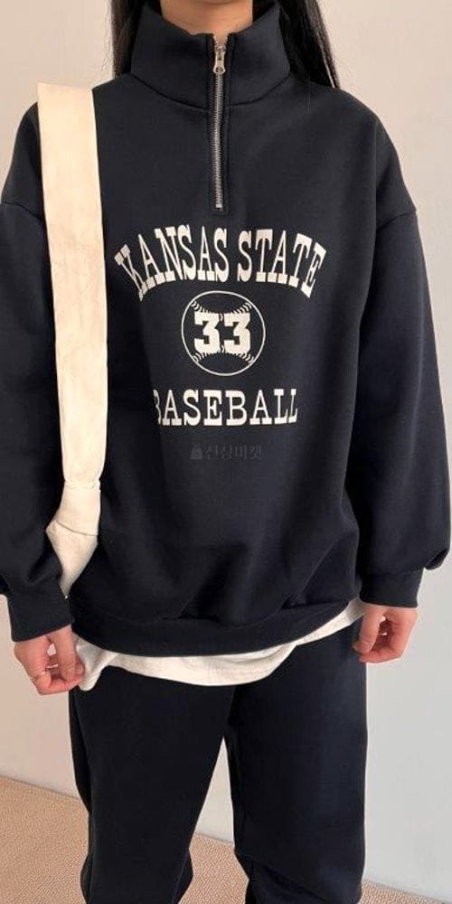 QUEENS MADE - Korean Children Fashion - #Kfashion4kids - Baseball Sweatshirt Bottom Set - 2