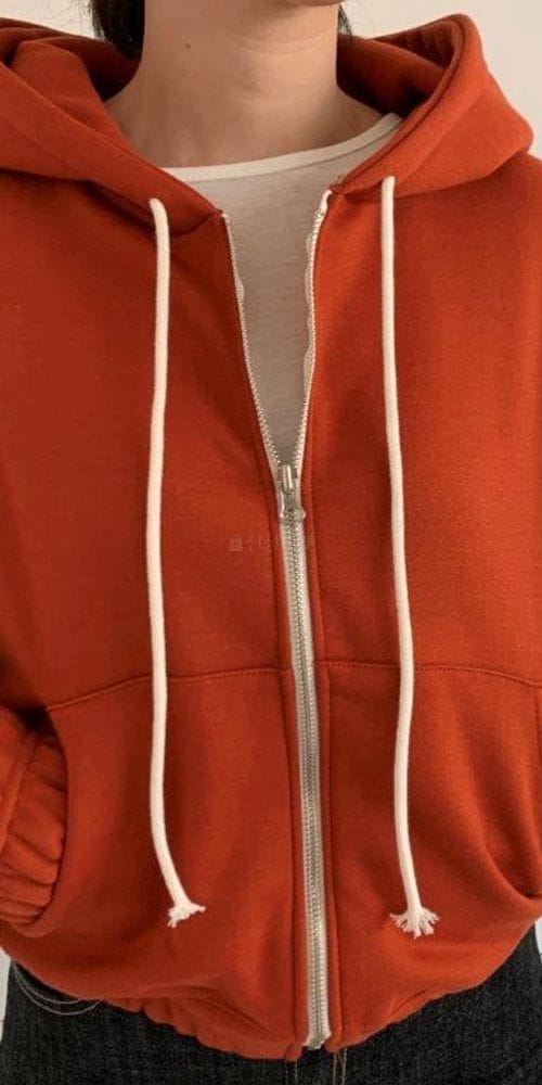 QUEENS MADE - Korean Children Fashion - #Kfashion4kids - Short Fleece Hoody Zip-up - 3