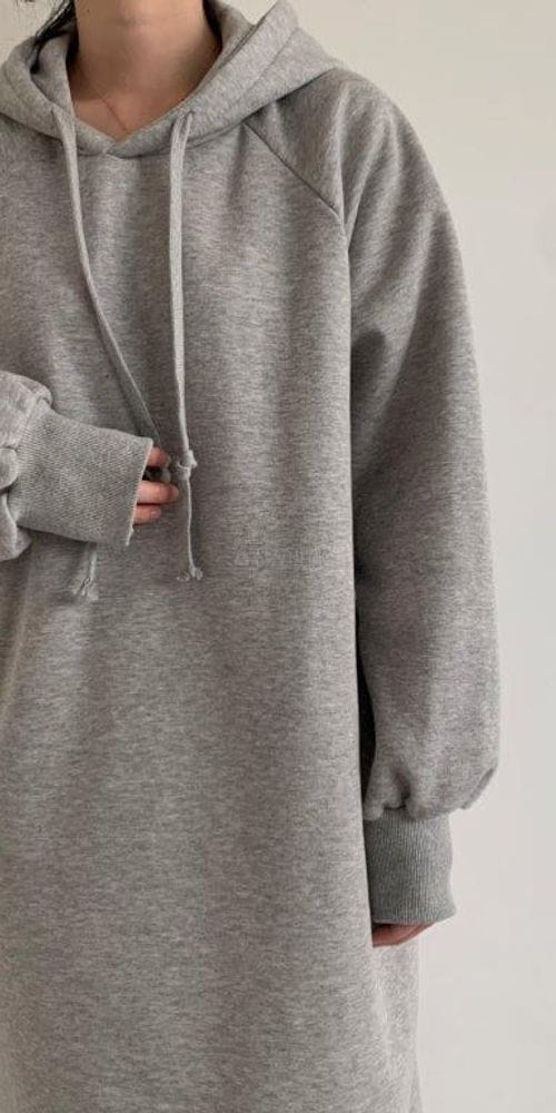 QUEENS MADE - Korean Children Fashion - #Kfashion4kids - Hoody Long Fleece One-piece - 2