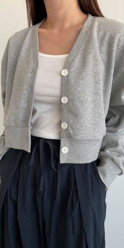 QUEENS MADE - Korean Children Fashion - #Kfashion4kids - Short Button Cardigan
