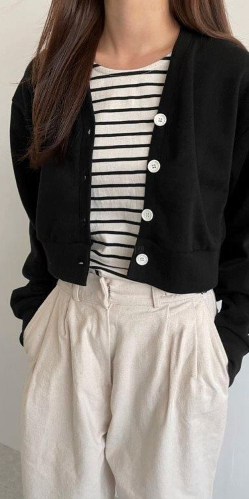 QUEENS MADE - Korean Children Fashion - #Kfashion4kids - Short Button Cardigan - 2