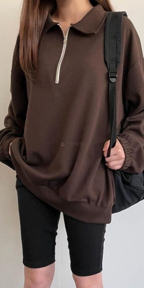 QUEENS MADE - Korean Children Fashion - #Kfashion4kids - Collar Banding Sweatshirt