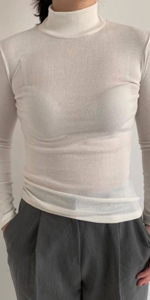 QUEENS MADE - Korean Children Fashion - #Kfashion4kids - Half Turtleneck Tee - 3