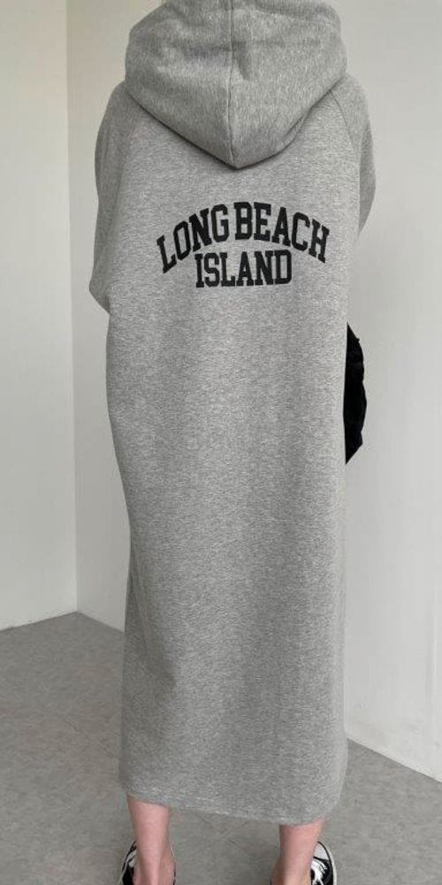 QUEENS MADE - Korean Children Fashion - #Kfashion4kids - Long Peach Hoody One-piece - 3
