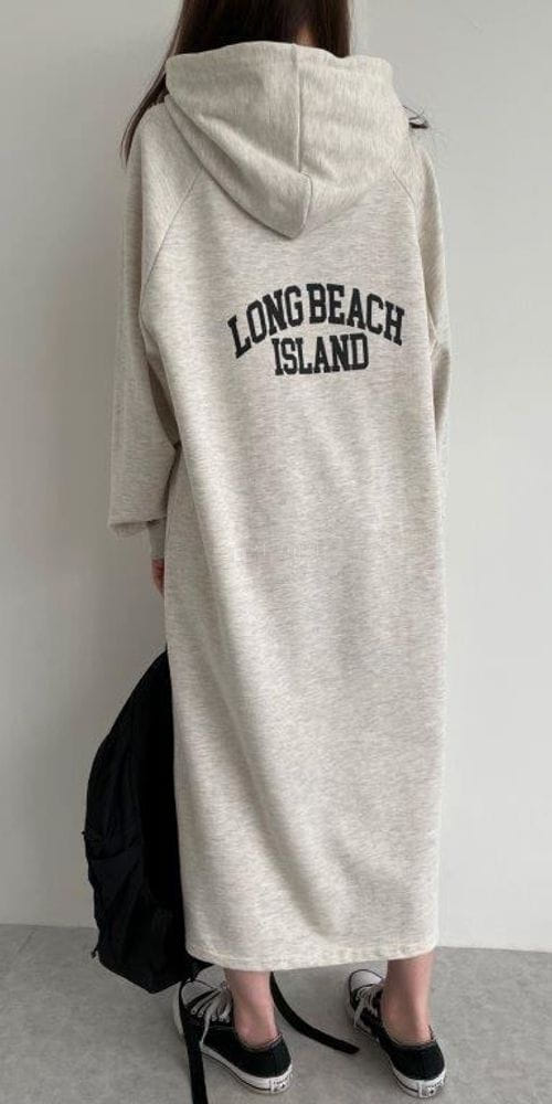 QUEENS MADE - Korean Children Fashion - #Kfashion4kids - Long Peach Hoody One-piece - 4