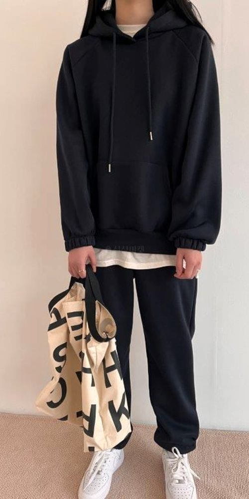 QUEENS MADE - Korean Children Fashion - #Kfashion4kids - Hoody Fleece Top Bottom Set - 3
