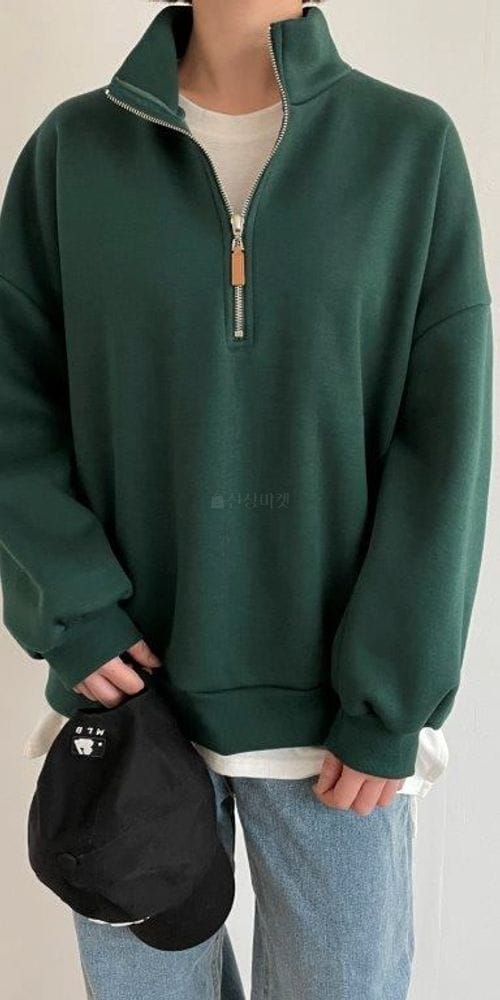 QUEENS MADE - Korean Children Fashion - #Kfashion4kids - Polor Half Zip-up Sweatshirt - 2