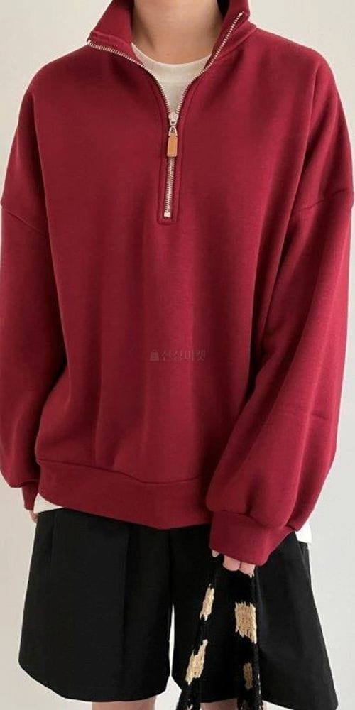 QUEENS MADE - Korean Children Fashion - #Kfashion4kids - Polor Half Zip-up Sweatshirt - 3