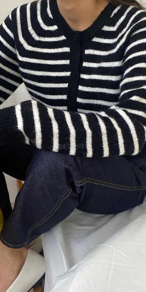 RAINDROP - Korean Children Fashion - #Kfashion4kids - River Stripes Reversible Cardigan - 2