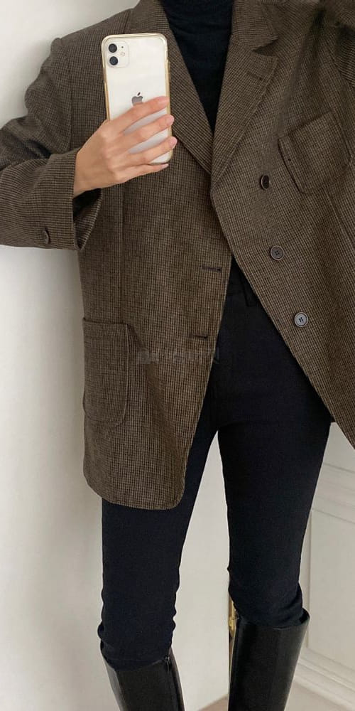 RAINDROP - Korean Children Fashion - #Kfashion4kids - Row Check Jacket - 3
