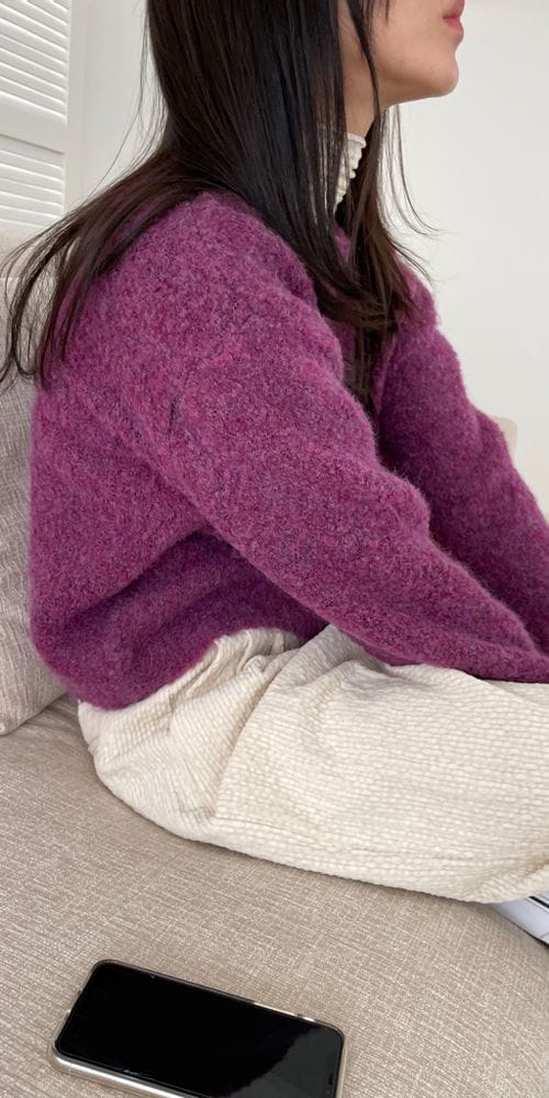 RAVI - Korean Children Fashion - #Kfashion4kids - Bookle Round Knit Tee