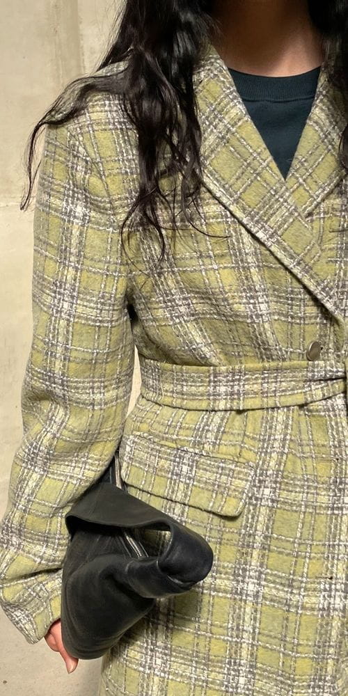 RAVI - Korean Children Fashion - #Kfashion4kids - Hand Made Windy Check Coat - 2