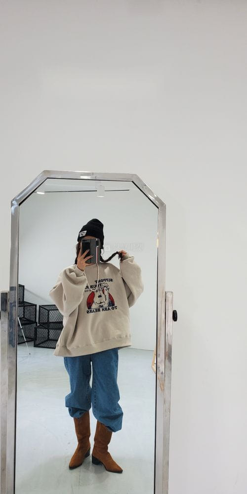 SCAWAII - Korean Children Fashion - #Kfashion4kids - Fleece High Bear Sweatshirt - 6