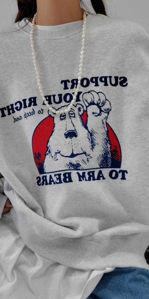 SCAWAII - Korean Children Fashion - #Kfashion4kids - Fleece High Bear Sweatshirt - 7