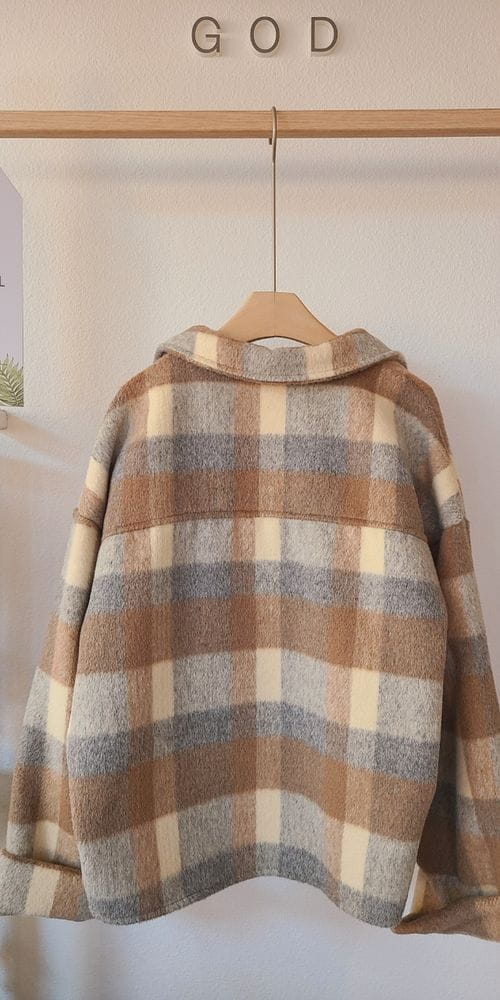 SOL - Korean Children Fashion - #Kfashion4kids - Roy Check Jacket - 2