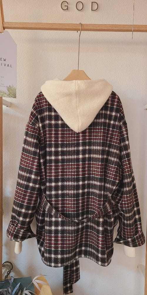 SOL - Korean Children Fashion - #Kfashion4kids - Belt Check Jacket - 2