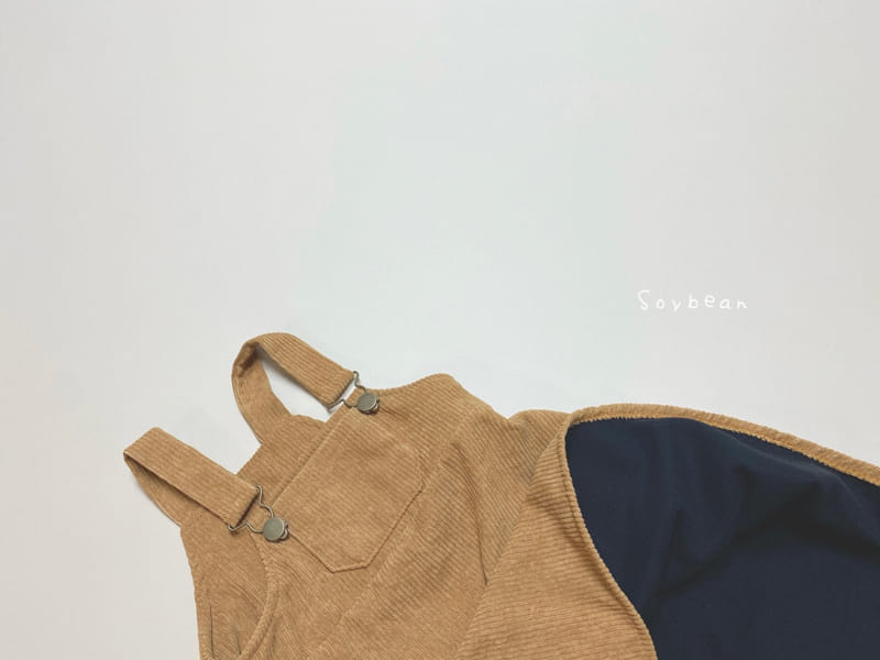 SOYBEAN - Korean Children Fashion - #Kfashion4kids - Fleece Rib Dungarees One-piece - 3