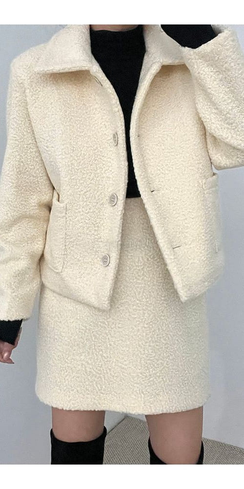 TAILS - Korean Children Fashion - #Kfashion4kids - Poodle Top Bottom Set - 4