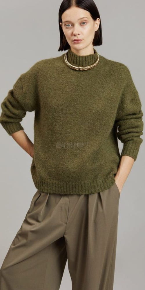 TASTE - Korean Children Fashion - #Kfashion4kids - Mo Hair Half Neck Knit - 4