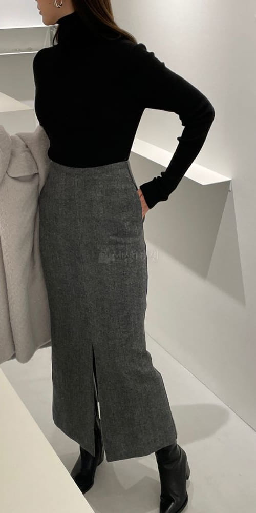 TASTE - Korean Children Fashion - #Kfashion4kids - Herringbone Skirt - 2