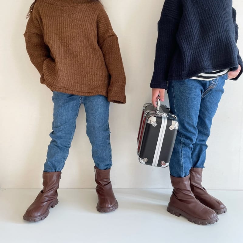 THE GREY - Korean Children Fashion - #Kfashion4kids - Straight Jeans - 11