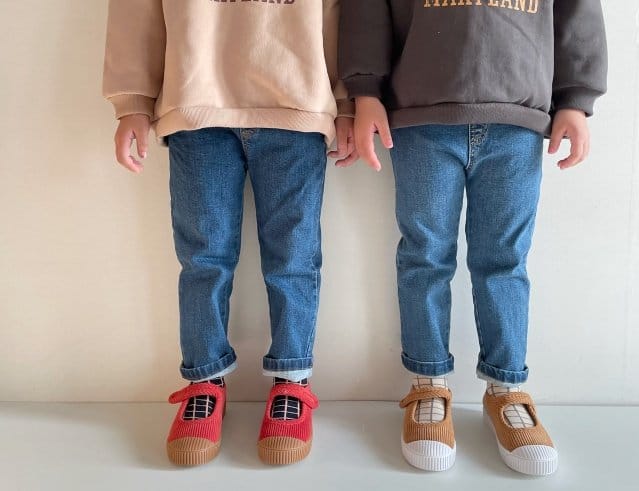 THE GREY - Korean Children Fashion - #Kfashion4kids - Straight Jeans - 2