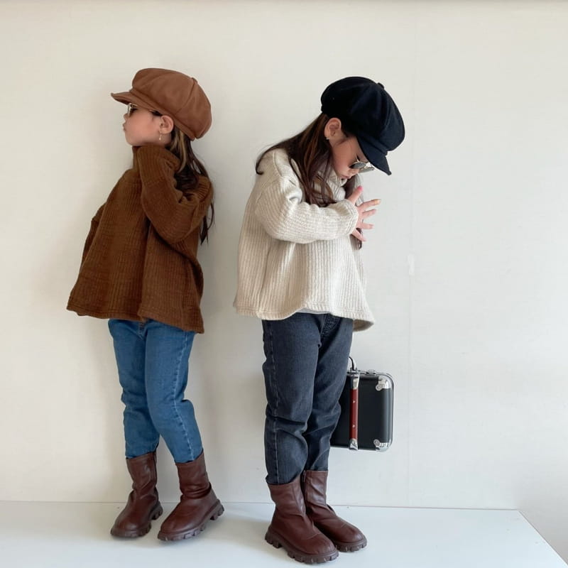 THE GREY - Korean Children Fashion - #Kfashion4kids - Straight Jeans - 9