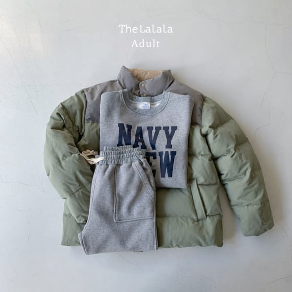 THE LALALA - Korean Children Fashion - #Kfashion4kids - Mom NAVY CREW Sweatshirt - 11