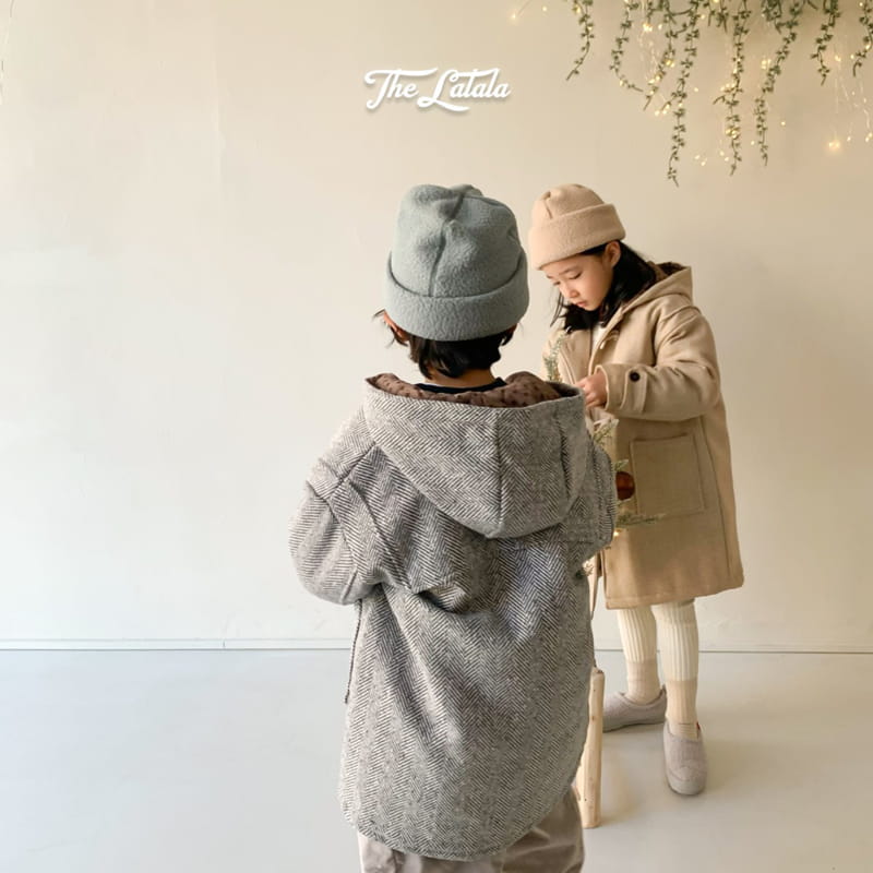THE LALALA - Korean Children Fashion - #Kfashion4kids - Hrringbone Coat - 4