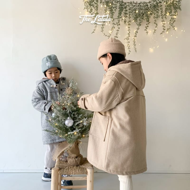 THE LALALA - Korean Children Fashion - #Kfashion4kids - Hrringbone Coat - 5