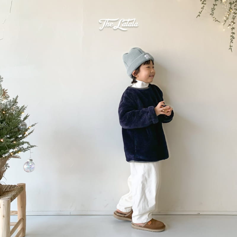 THE LALALA - Korean Children Fashion - #Kfashion4kids - Veloure Bonding Pants - 3