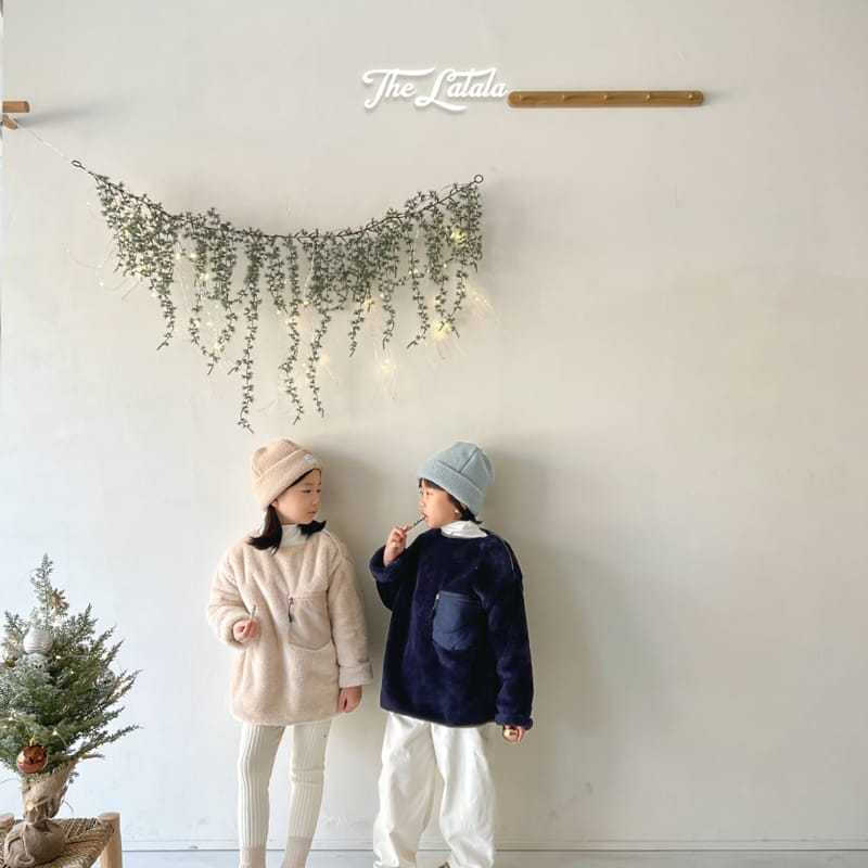 THE LALALA - Korean Children Fashion - #Kfashion4kids - Veloure Bonding Pants - 6