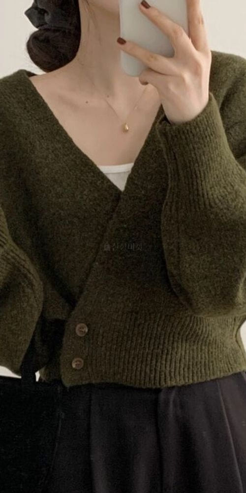 TO U - Korean Children Fashion - #Kfashion4kids - Crop Wrap Cardigan - 5